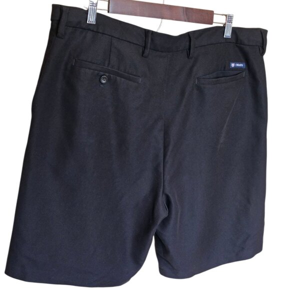 Men's Black CHAPS Flatfront Shorts sz 36 - Picture 3 of 5